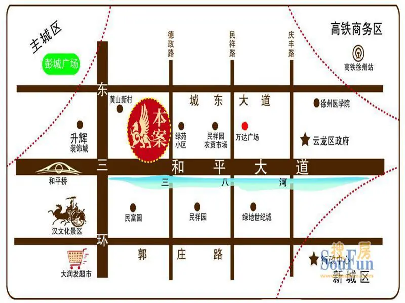 银座东城丽景区域交通介绍