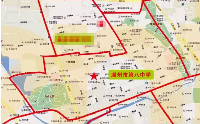 温州鹿城区初中学区划分图