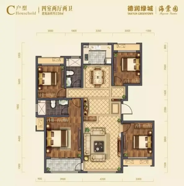 推盘丨德润绿城 海棠园126-315㎡洋房全城首发